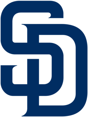 Lot - San Diego Padres Swinging Friar Framed Logo Print