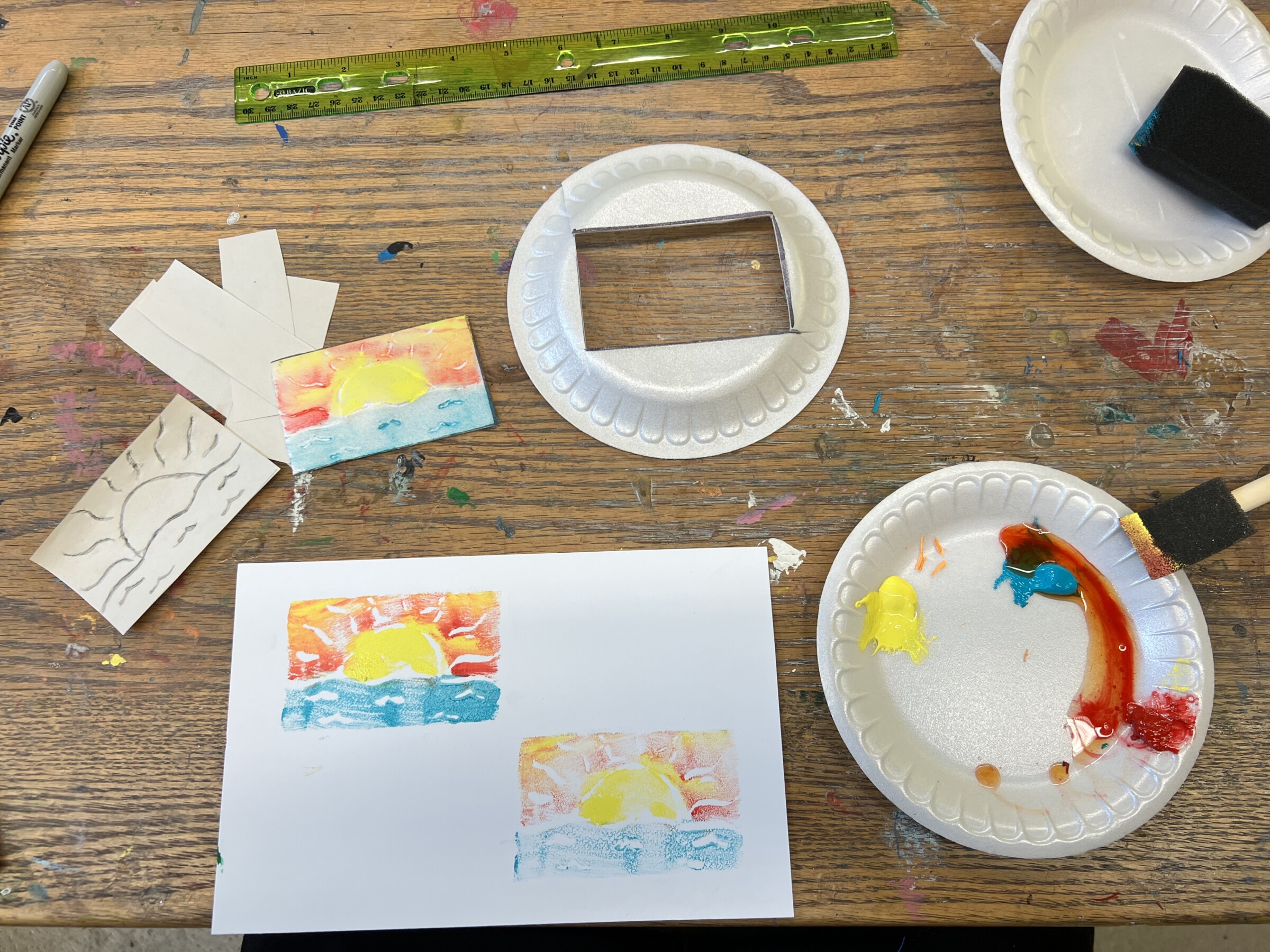 Styrofoam Printmaking- Making Prints with Household Materials - The Kitchen  Table Classroom